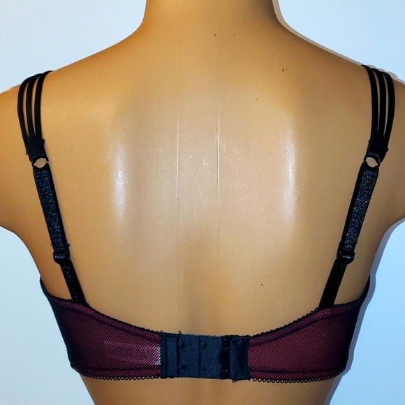 Wacoal b.tempt'd bra Ciao Bella 34-DDD NWT Black Red Gold - Picture 3 of 5